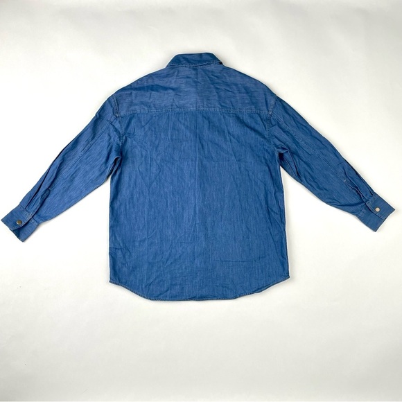 Simons Casual Blue Button-Down Shirt - Picture 3 of 3